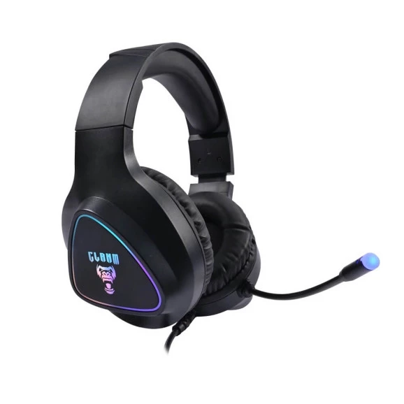 Headset gamer Clanm Mount CL-HM709 preto RGB