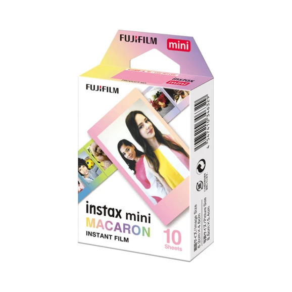 Filme instantâneo Instax Mini Macaron Fujifilm 10 fotos