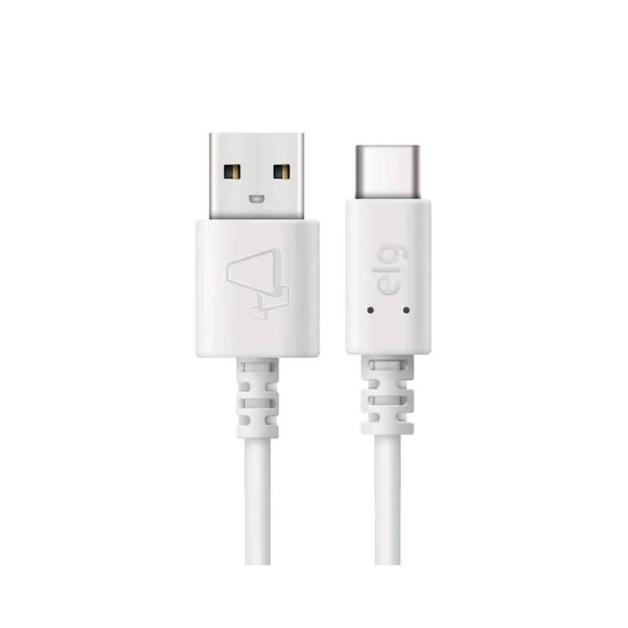 CABO USB ELG TIPO C BRANCO 2,0M -TCUSB2
