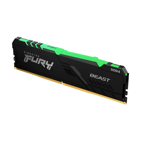 MEMÓRIA 32GB DDR4 3200 KINGSTON FURY BEAST RGB - KF432C16BBA/32G