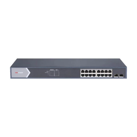 Switch Hikvision 16 Portas 10/100/1000 DS-3E0518P-E/M PoE 2SFP