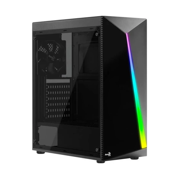 Gabinete Gamer Aerocool Shard Preto RGB ATX Lateral Acrílico