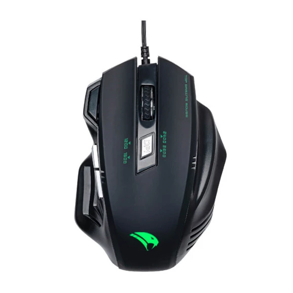 Visão Superior Mouse Gamer Python Viper Pro 3600 DPI V1410 