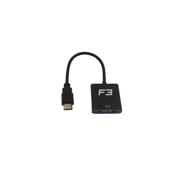 CABO HDMI M X VGA F 15 CM C/ AUDIO F3 - JC-AD-HM/VGA 