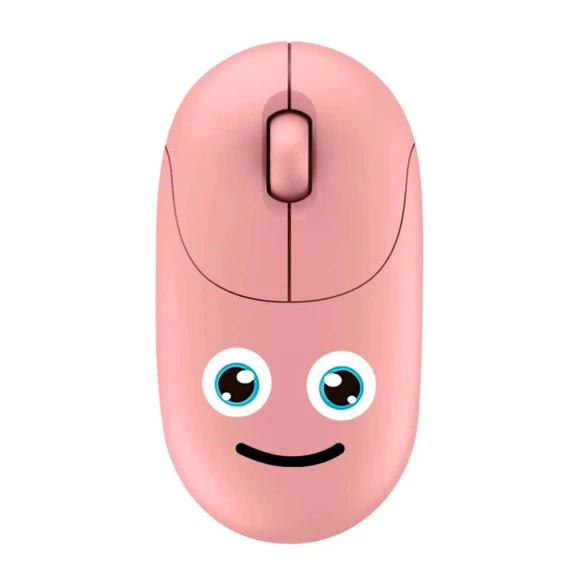 MOUSE SEM FIO BRIGHT EMOJI KIDS PINK KMS001