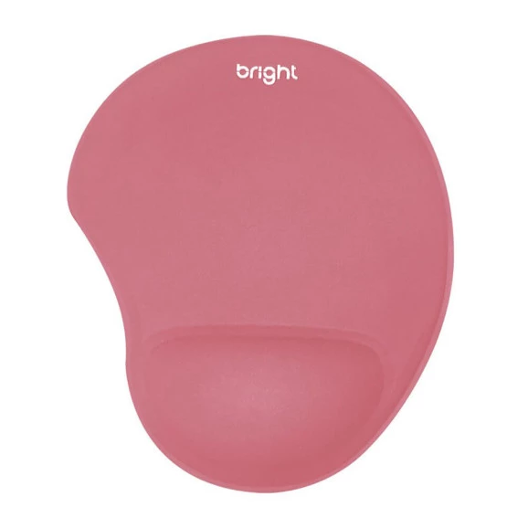 MOUSE PAD BRIGHT COM APOIO PARA PULSO PINK - KMP002
