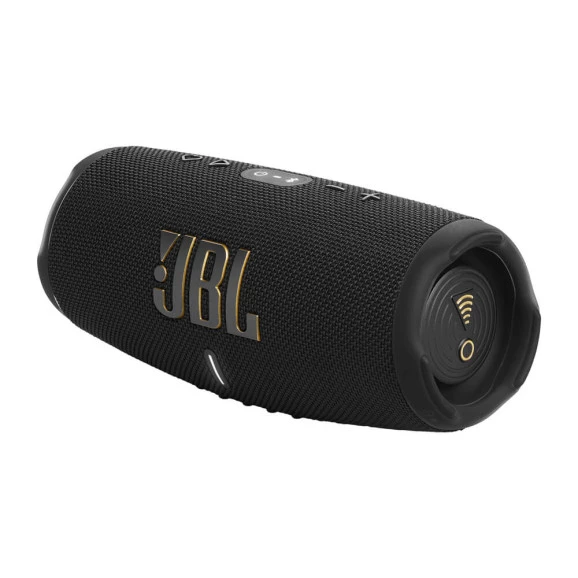 Diagonal Caixa de Som JBL Charge 5 WiFi Preta Bluetooth