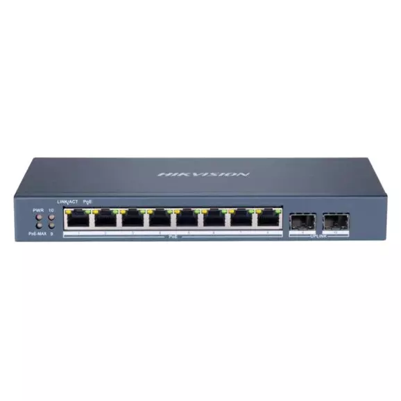 Switch Hikvision 8 portas Gigabit 10/100/1000 PoE DS-3E1510P-SI