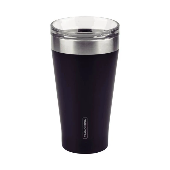 Copo Térmico Tramontina Exata com Tampa 550ml Preto 