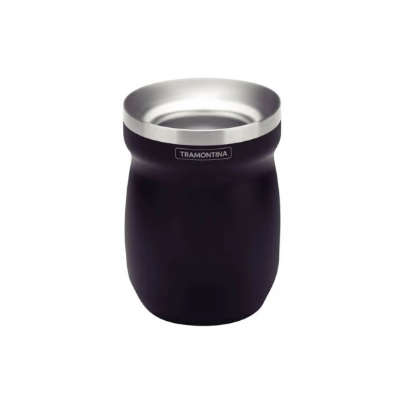 Cuia Térmica Tramontina 240ml Preto Aço Inox 61647200