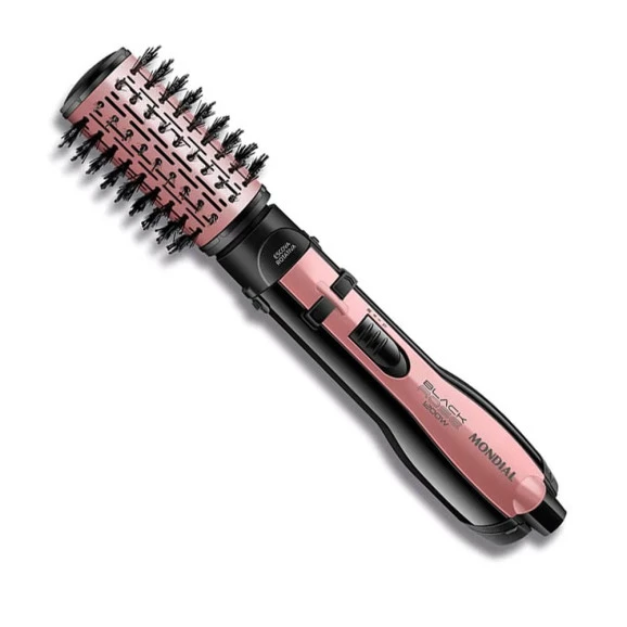 ESCOVA ROTATIVA MONDIAL ER-10 ROSE/PRETO 220V