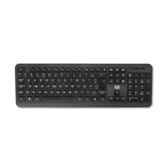 TECLADO SEM FIO MULTILASER TS200 SLIM SILENCIOSO PT - TC297