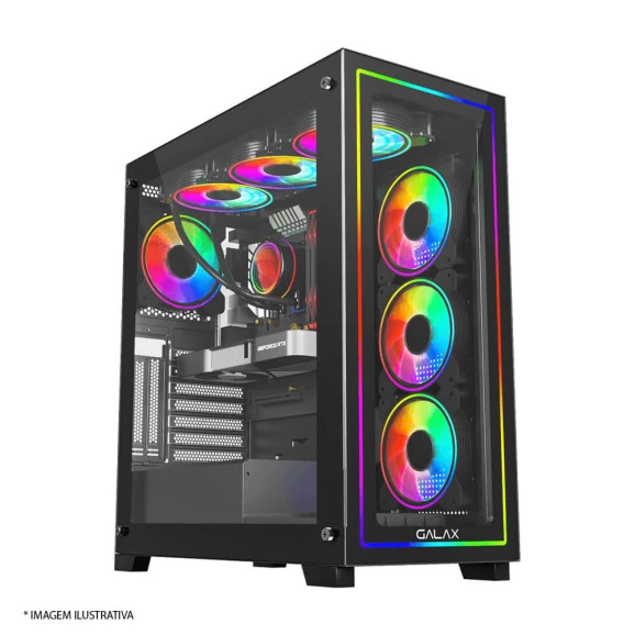 Gabinete gamer Galax Omega Black