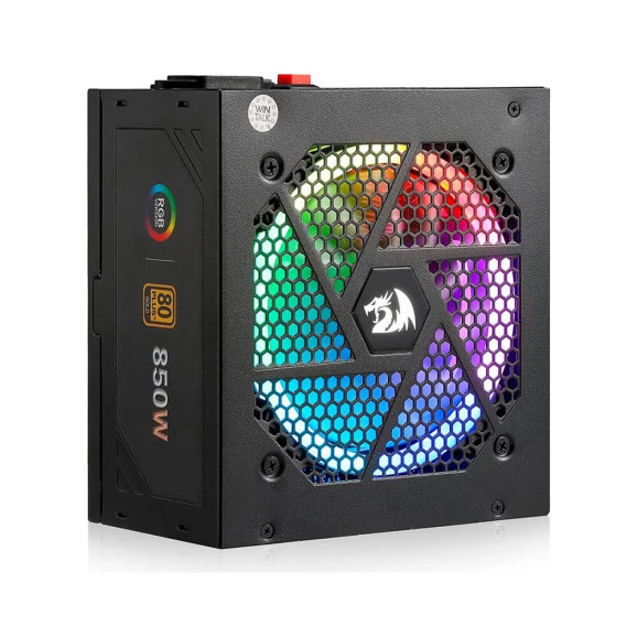 FONTE 850 WATS FULL MODULAR RGB 80 PLUS GOLD PRETO