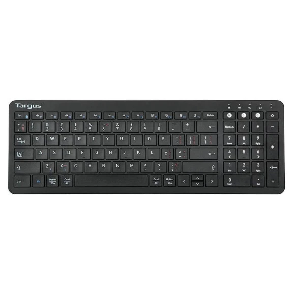 TECLADO S/ FIO TARGUS MIDSIZE DUAL MODE BLUETOOTH 5.1 + USB 2.4GH