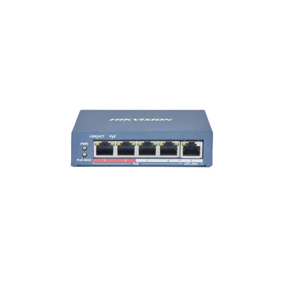 SWITCH HIKVISION 4 PORTAS 10/100 POE DS-3E1105P-EI/M