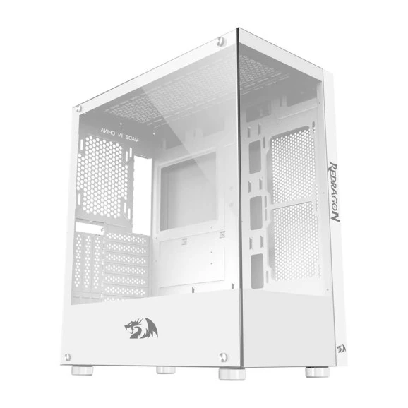Gabinete gamer Redragon Reflect CA-601W branco