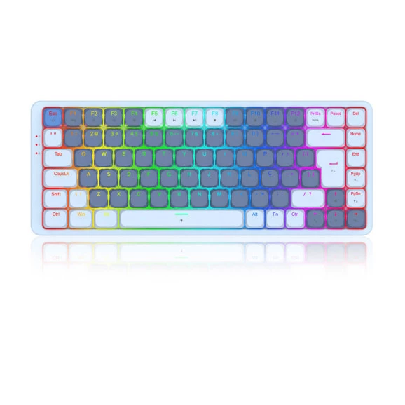 Teclado mecanico gamer Redragon K675 Vili Wired azul RGB switch m