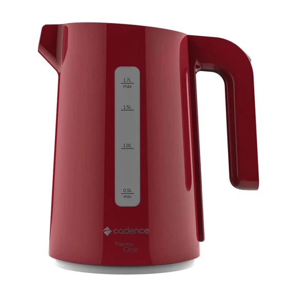 Chaleira elétrica Cadence 1,7L vermelha 127V CEL381
