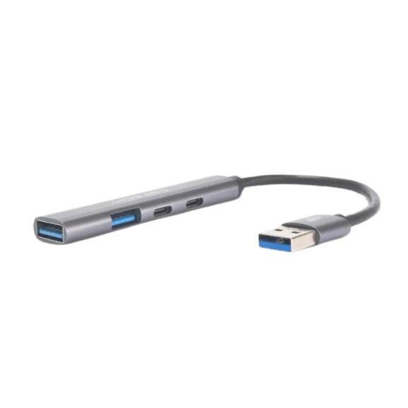 Hub C3tech USB 3.0 com 1x 3.0/1x 2.0/ 2x USB-C - HU-330SI