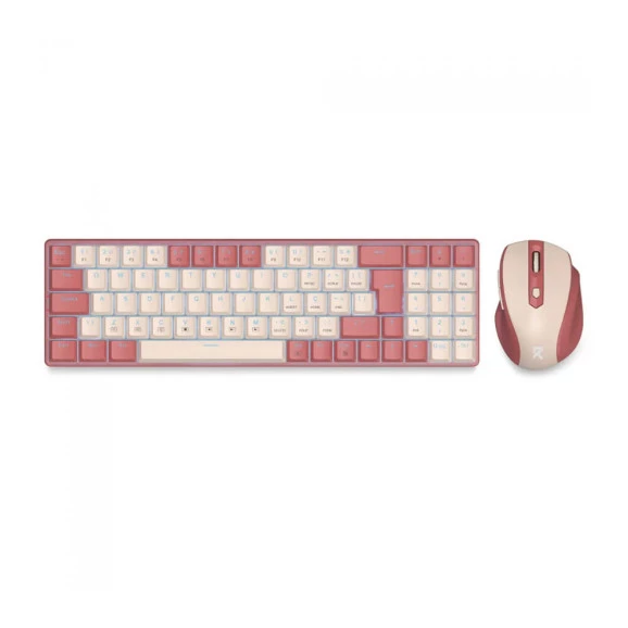 Kit gamer Redragon teclado e mouse BS-8772 rosa