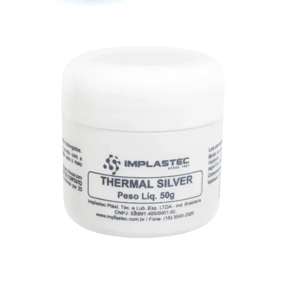 Pasta térmica thermal silver 50g Implastec