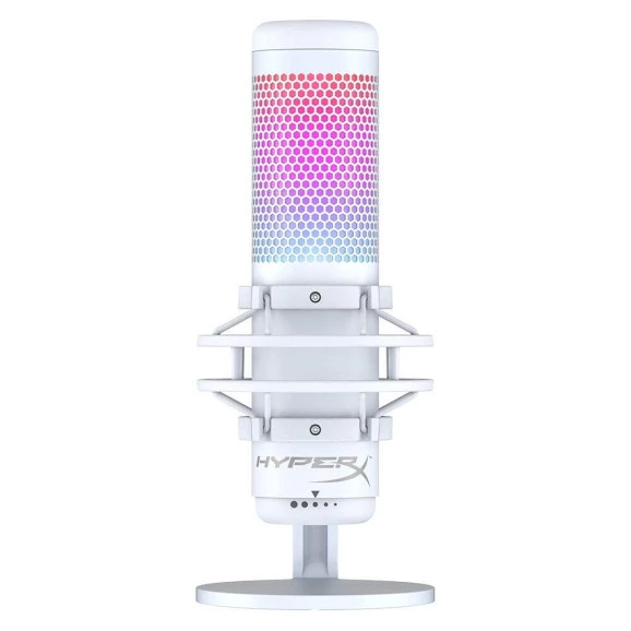 MICROFONE DE MESA HYPERX QUADCAST S BRANCO