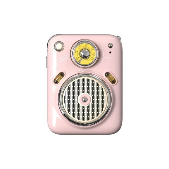 CAIXA DE SOM DIVOOM 5.0 4,5W BEETLES-FM PINK