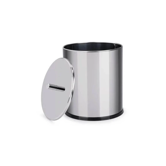 LIXEIRA BRINOX 5,4L INOX C/ TAMPA