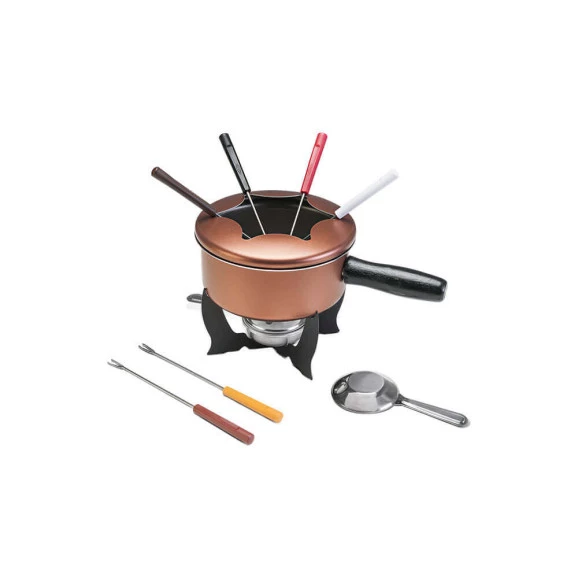 Conjunto para fondue Brinox 10 peças cobre 1254/116