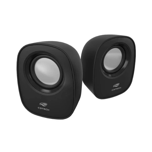 Caixa de som Speaker 2.0 SP-30BK preta C3Tech