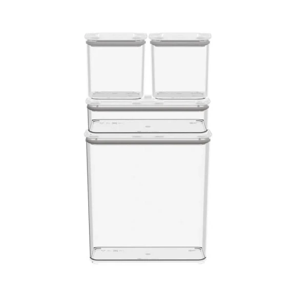 JOGO DE POTES HERMATICOS COZA C/ 4PCS