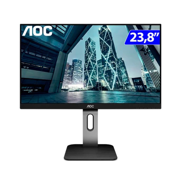 MONITOR 23,8" AOC LED 24P1U COM AJUSTE DE ALTURA