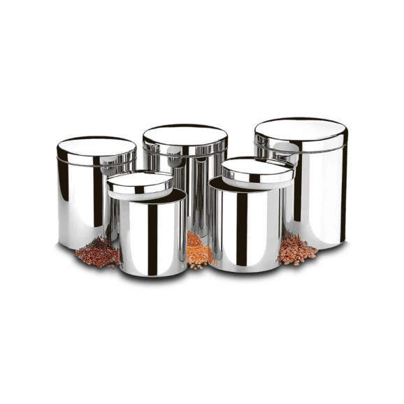 JOGO DE POTES BRINOX C/ TAMPA 5PCS