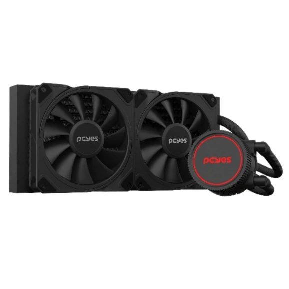 Water Cooler sangue frio 3 black vulcan 240MM RGB - Pcyes