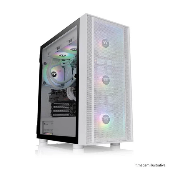 GABINETE THERMALTAKE GAMER H590 TG ARGB SNOW/SPCC/TG LS