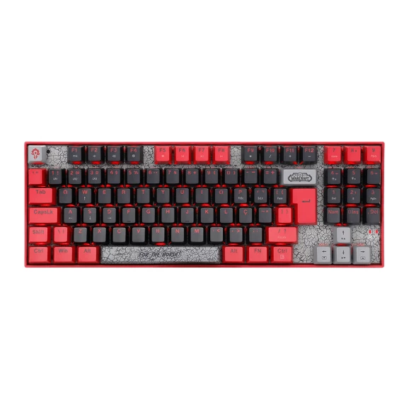 Teclado mecânico Redragon World of Warcraft Horda