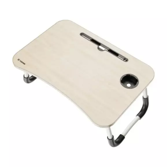 Mesa dobrÃ¡vel de colo para notebook Fortrek madeira 84987