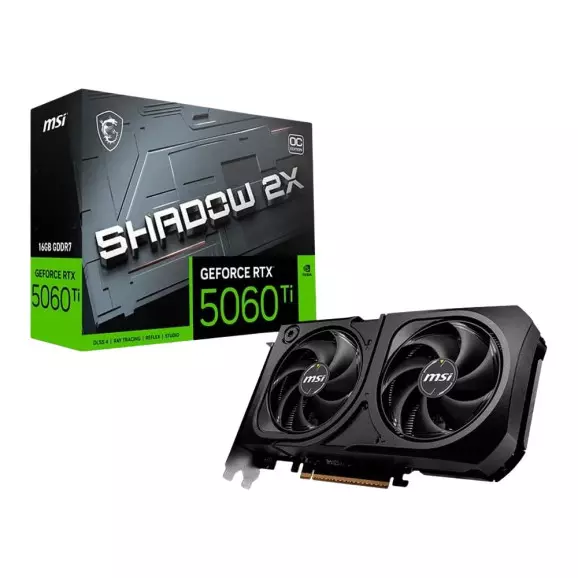 Placa de vÃ­deo GeForce RTX 5060 Ti Shadow 2X OC Plus 16GB GDDR7 1