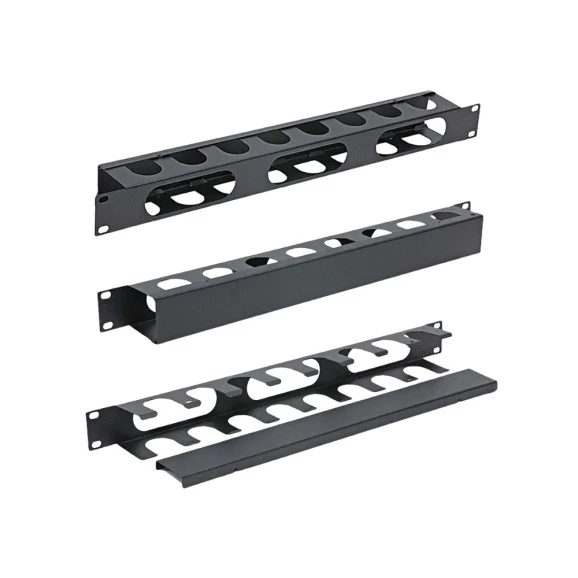 GUIA DE CABOS D-NET RACK FECHADO MET 19" X 1U PRETO DN-6003 