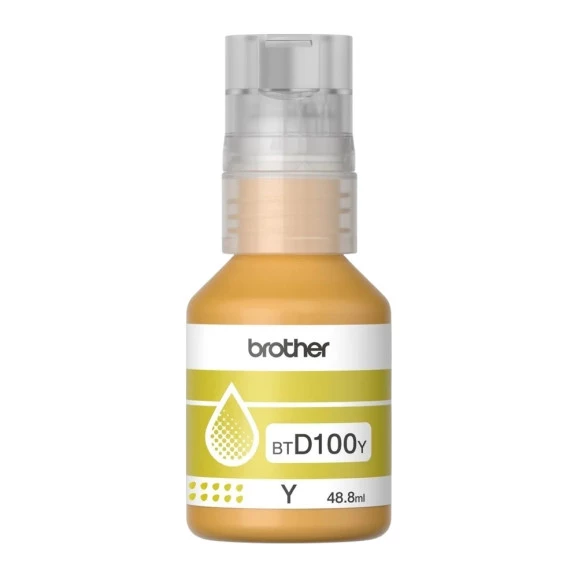Refil de tinta BTD100Y amarelo Brother