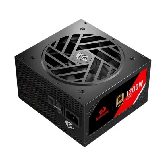 Fonte 1200W reais ATX GC-MS05 80 plus gold Redragon