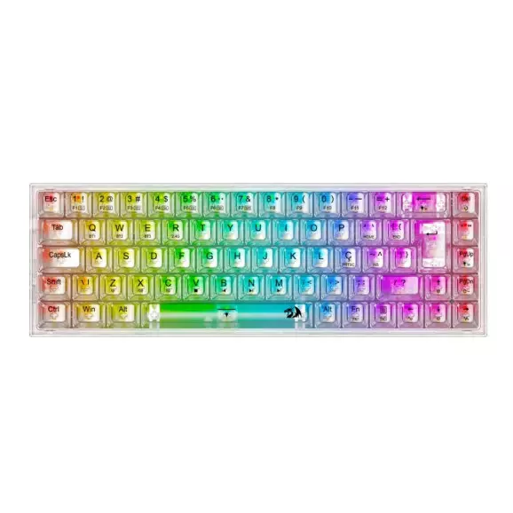 Teclado MecÃ¢nico Gamer Redragon Transparente Castor Pro RGB K631CT-RGB-PRO 