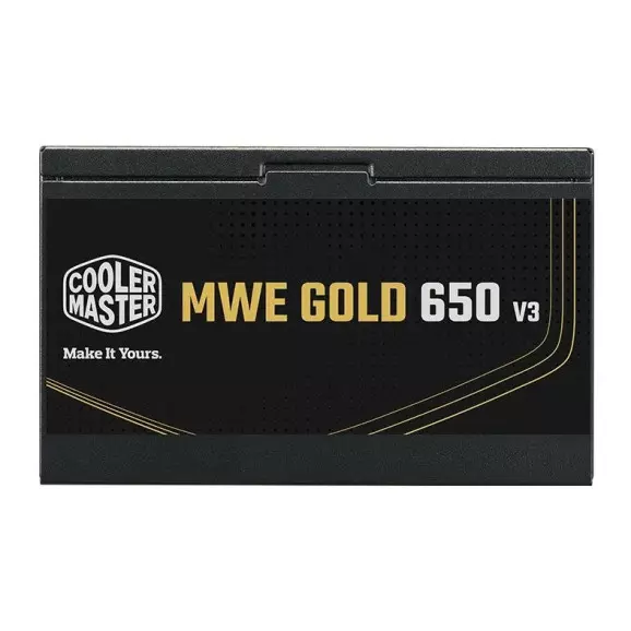FONTE 650 WATS REAIS ATX COOLER MASTER 80 PLUS GOLD - MPE-6502-AC