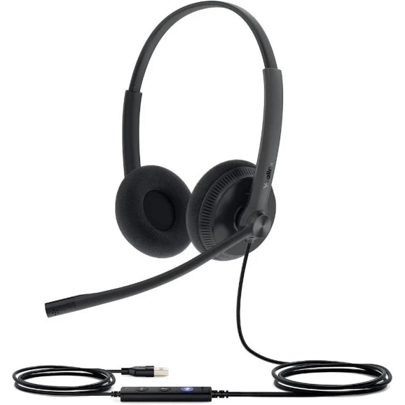 FONE DE OUVIDO COM FIO USB HEADSET YEALINK UH34 LITE DUAL TEAMS