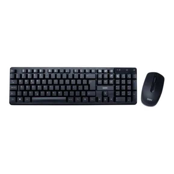 Kit teclado e mouse sem fio Oex TM408