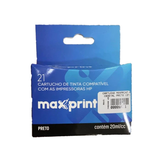 CARTUCHO MAXPRINT HP C9351AL PRETO (21)
