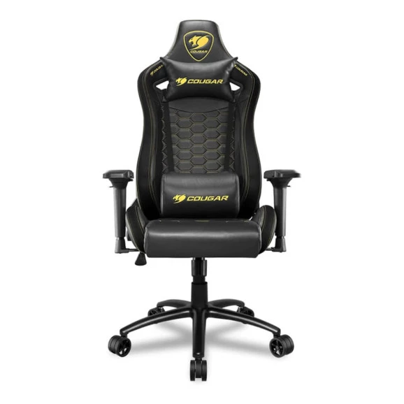 Cadeira Gamer Cougar Outrider Royal Preto e Dourado