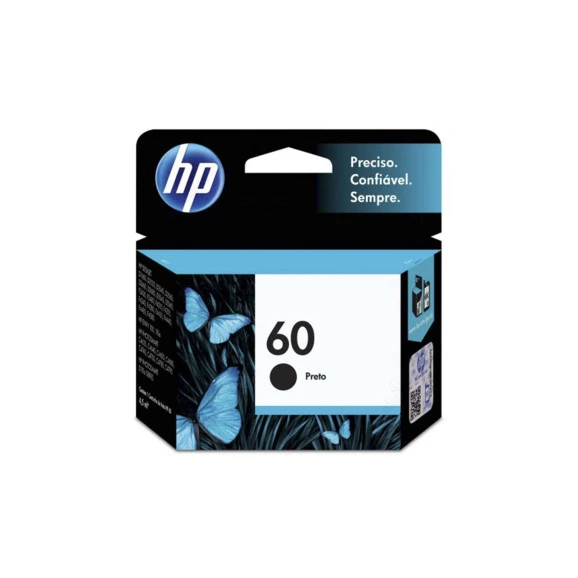 Cartucho HP 60 Preto (CC640WB) 4,5ML