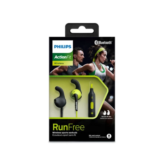 Fone de Ouvido Esportivo Bluetooth Philips ActionFit RunFree SHQ6